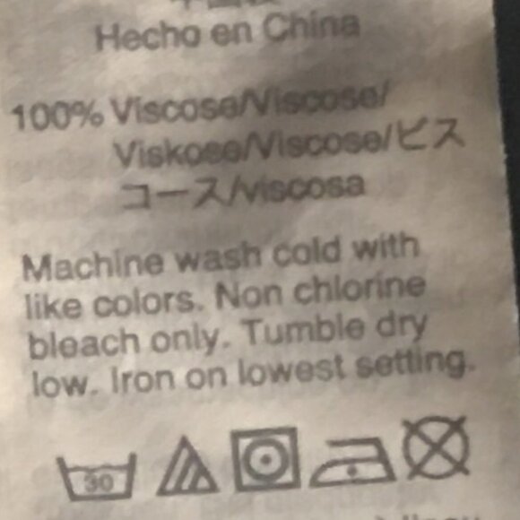 J. Crew 100% Viscose Black Long Wide Sleeve Blouse / Shirt / Top XL - Picture 9 of 11